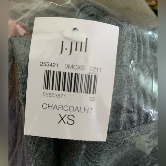 NEW J.JILL LUXE DRAWCORD PANT SIZE:XS IN CHARCOAL - Picture 4 of 5